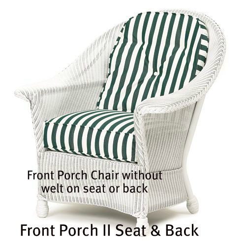 Front Porch II Chair Seat and Back Replacement Cushions