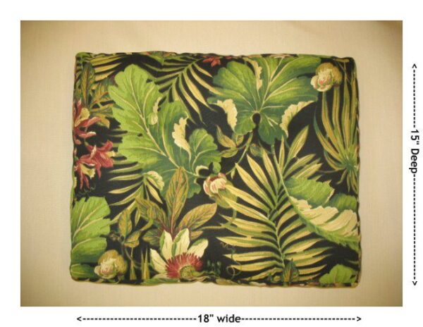 Rectangular Wicker Ottoman Replacement Cushion