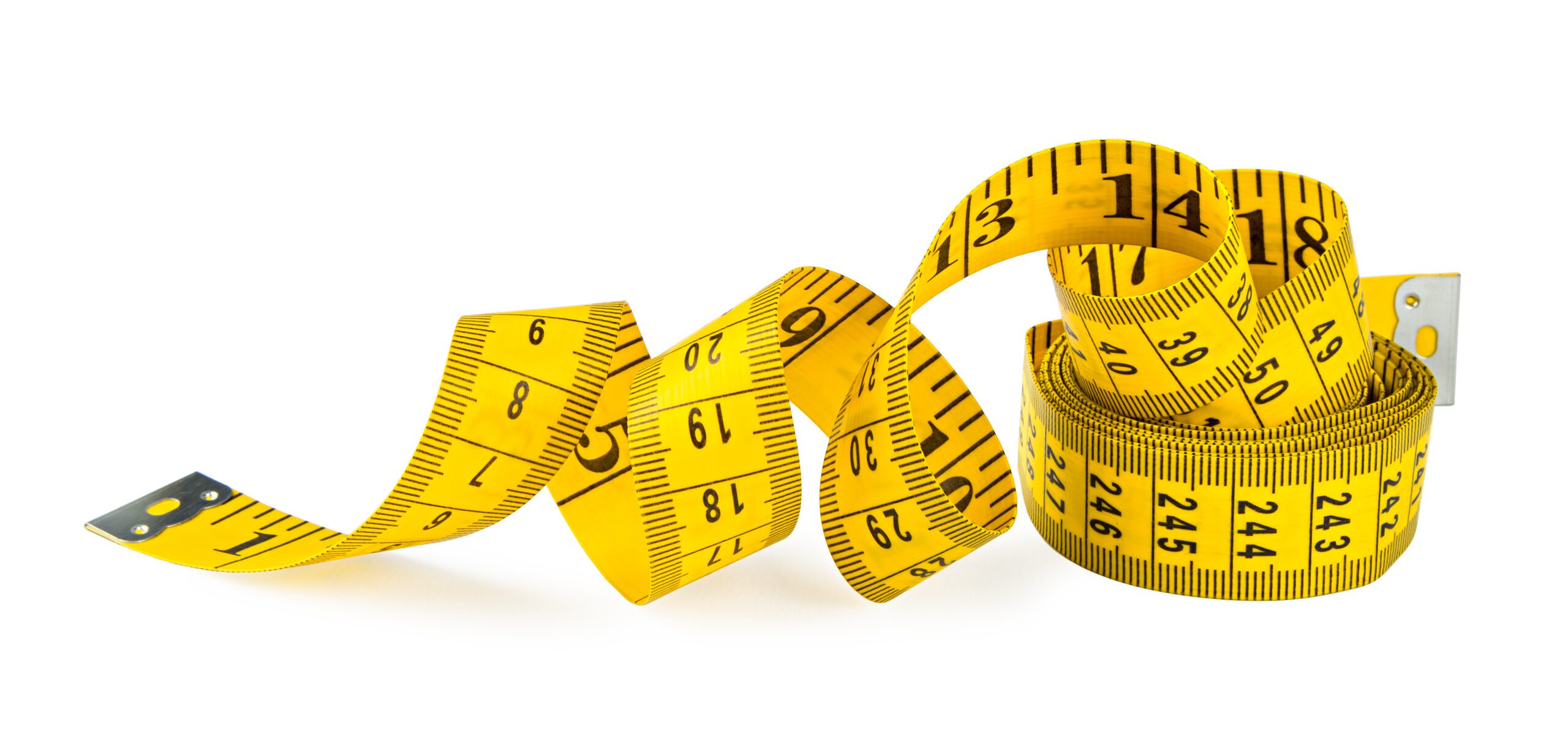 A yellow measuring tape.